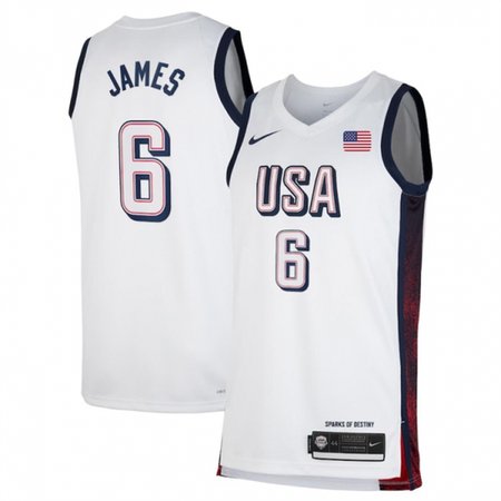 LeBron James USA Basketball 2024 Olympics Team Swingman Player Jersey